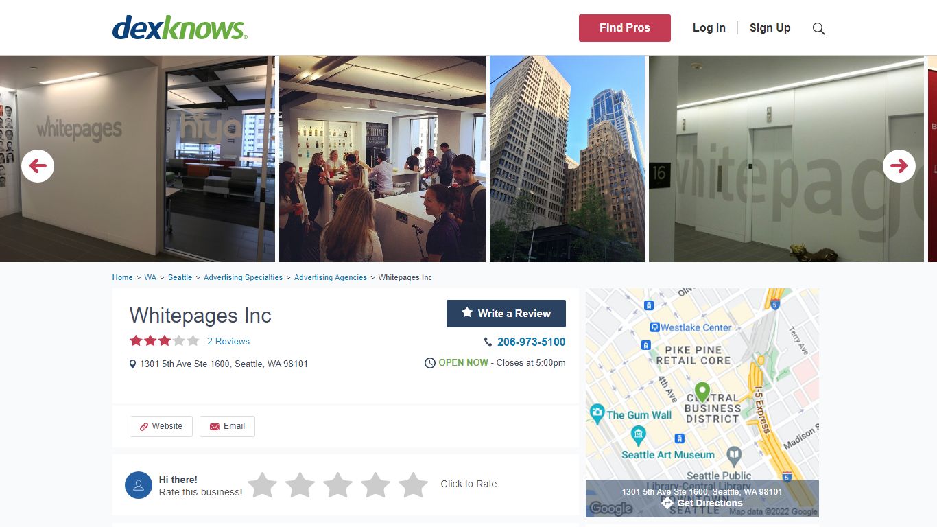 Whitepages Inc | Seattle, WA 98101 | DexKnows.com